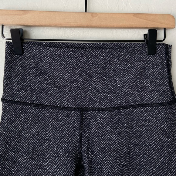 Lululemon wunder under herringbone leggings RARE 6 - Picture 6 of 7